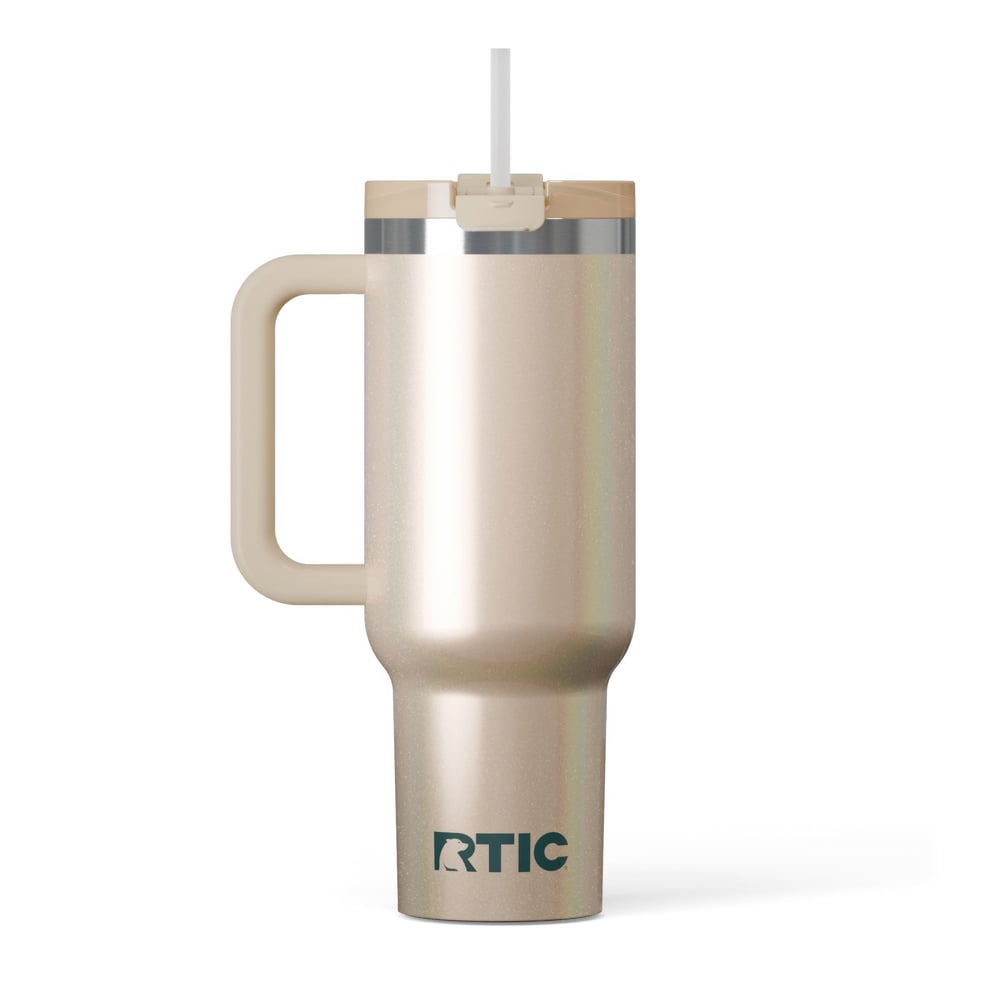 RTIC For Outdoor Road Trip Tumbler - Beach Glitter