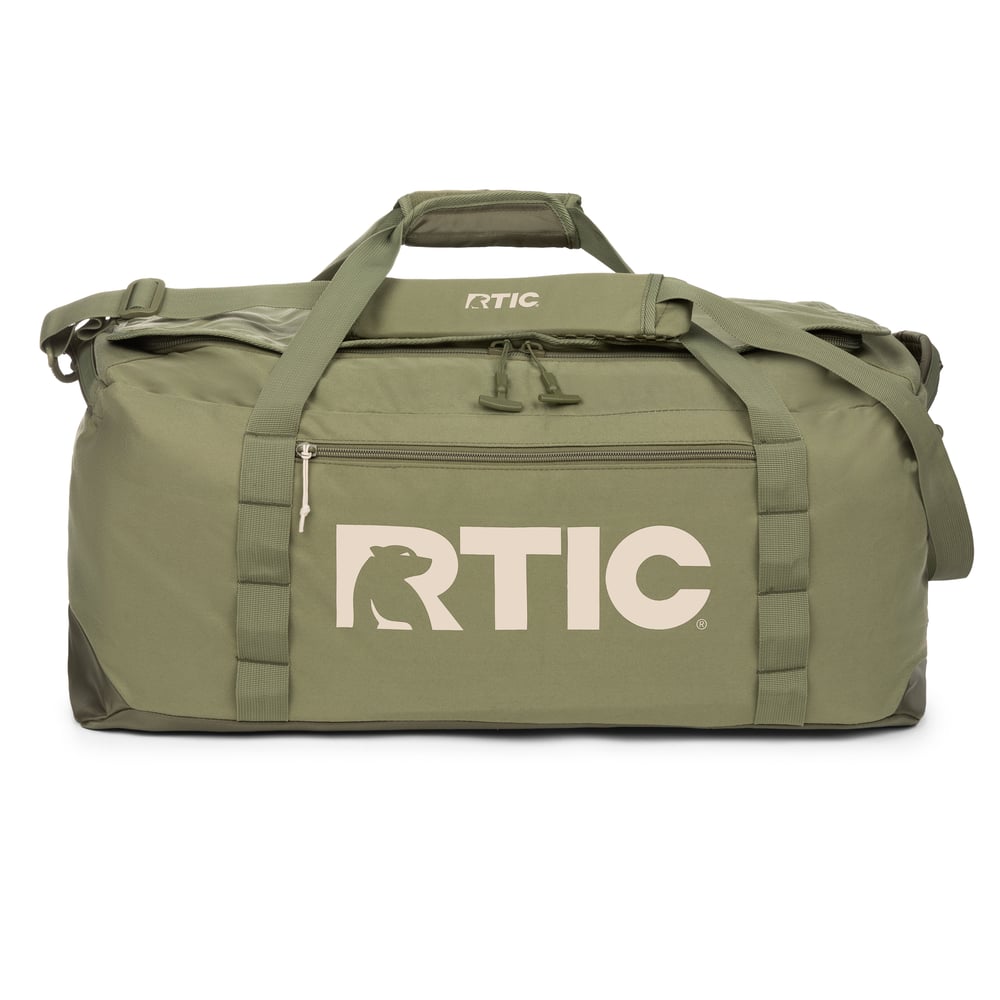 RTIC For Outdoor Road Trip Duffle Bag-Olive & Beach