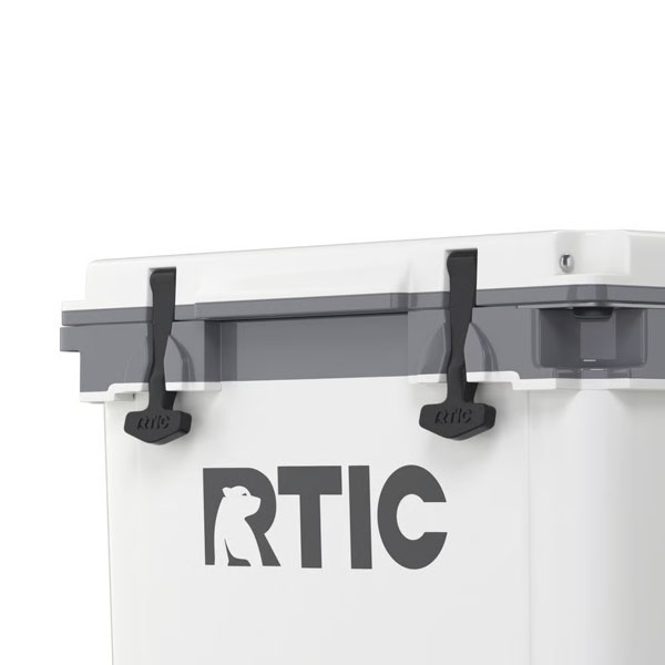 RTIC Insulated 42 QT Ultra-Light Wheeled Cooler - White & Grey - Image 12