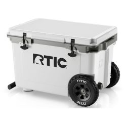 RTIC Insulated 52 QT Ultra-Light Wheeled Cooler - White & Grey