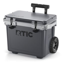 RTIC Insulated 22 QT Ultra-Light Wheeled Cooler - Dark Grey & Cool Grey