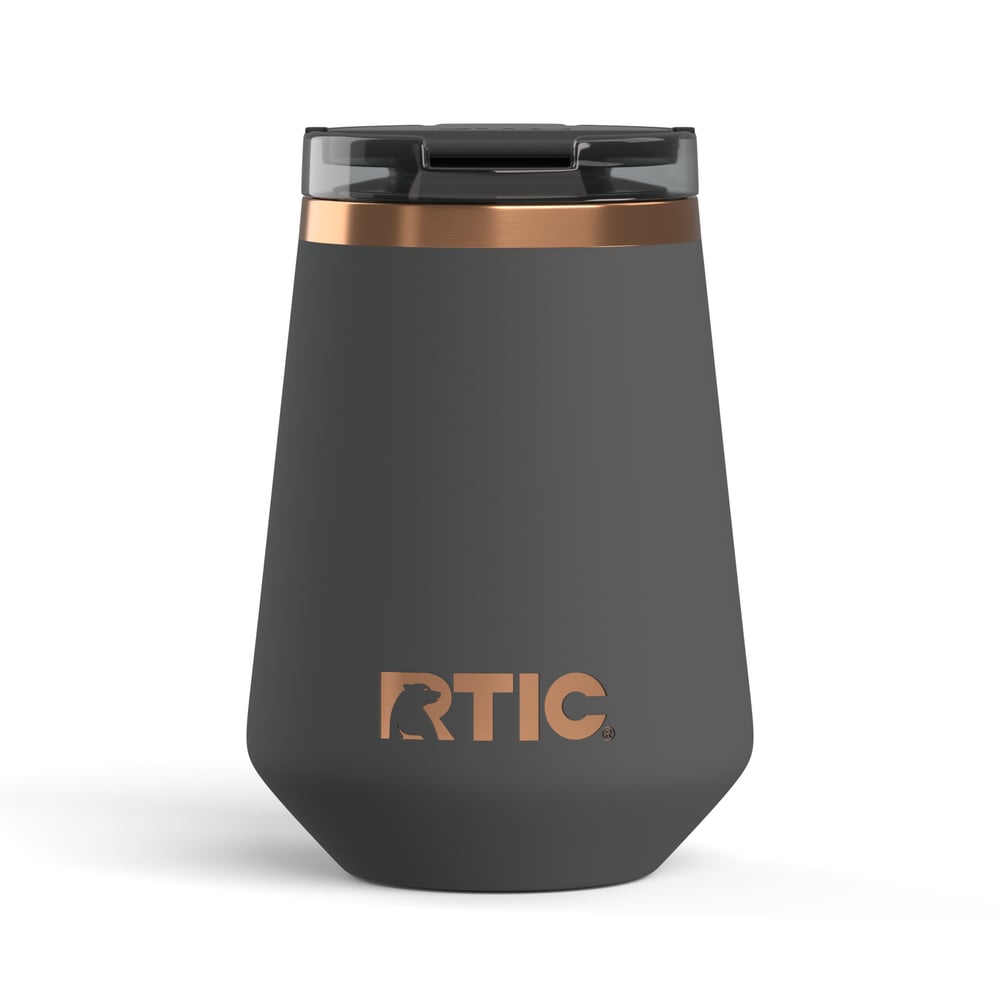 RTIC For Outdoor 12oz Happy Hour Wine Tumbler - Light Black