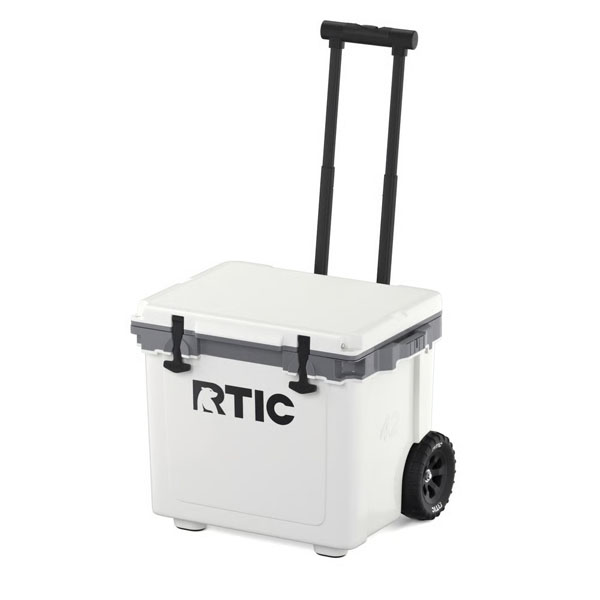 RTIC Insulated 42 QT Ultra-Light Wheeled Cooler - White & Grey - Image 13