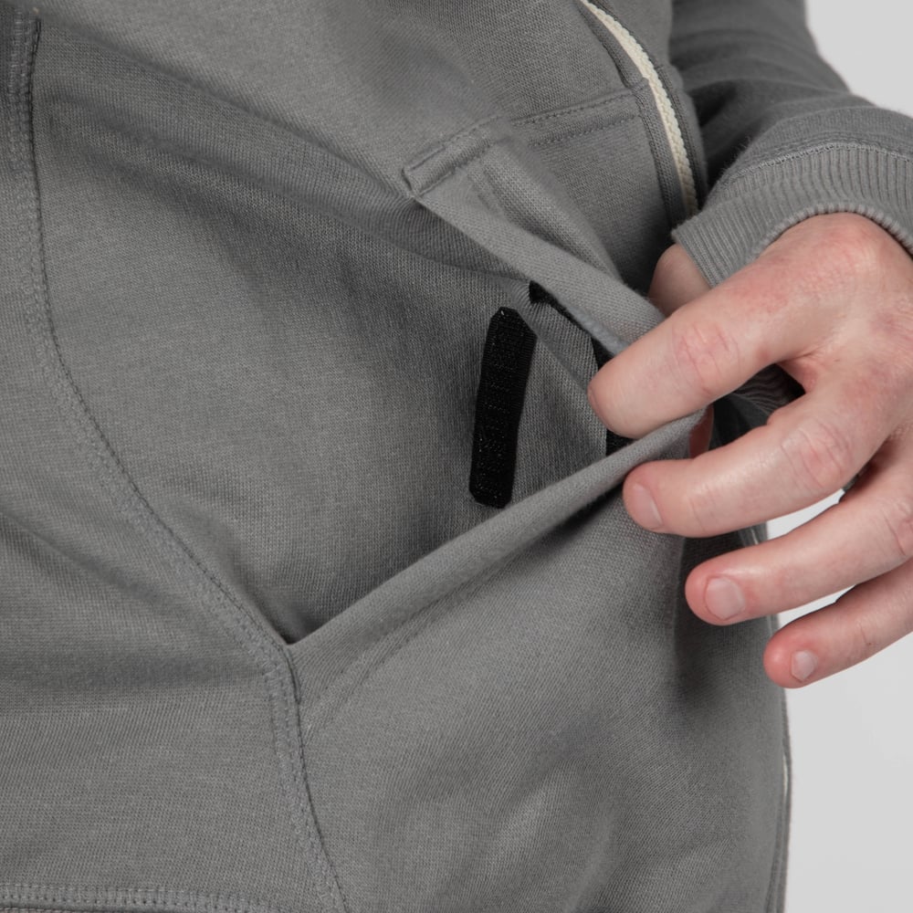 RTIC For Outdoor Men's Water-Repellent Full-Zip Hoodie-Granite - Image 7