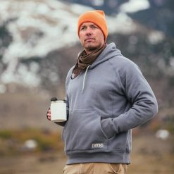 RTIC Insulated Water-Repellent Pullover Hoodie - Athletic Fit - Gray Stone