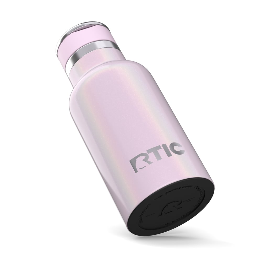 RTIC For Outdoor 12oz Little Journey Bottle - Pale Pink Glitter - Image 7