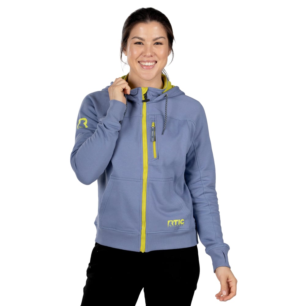 RTIC For Outdoor Women's Water-Repellent Full-Zip Hoodie-Cobalt