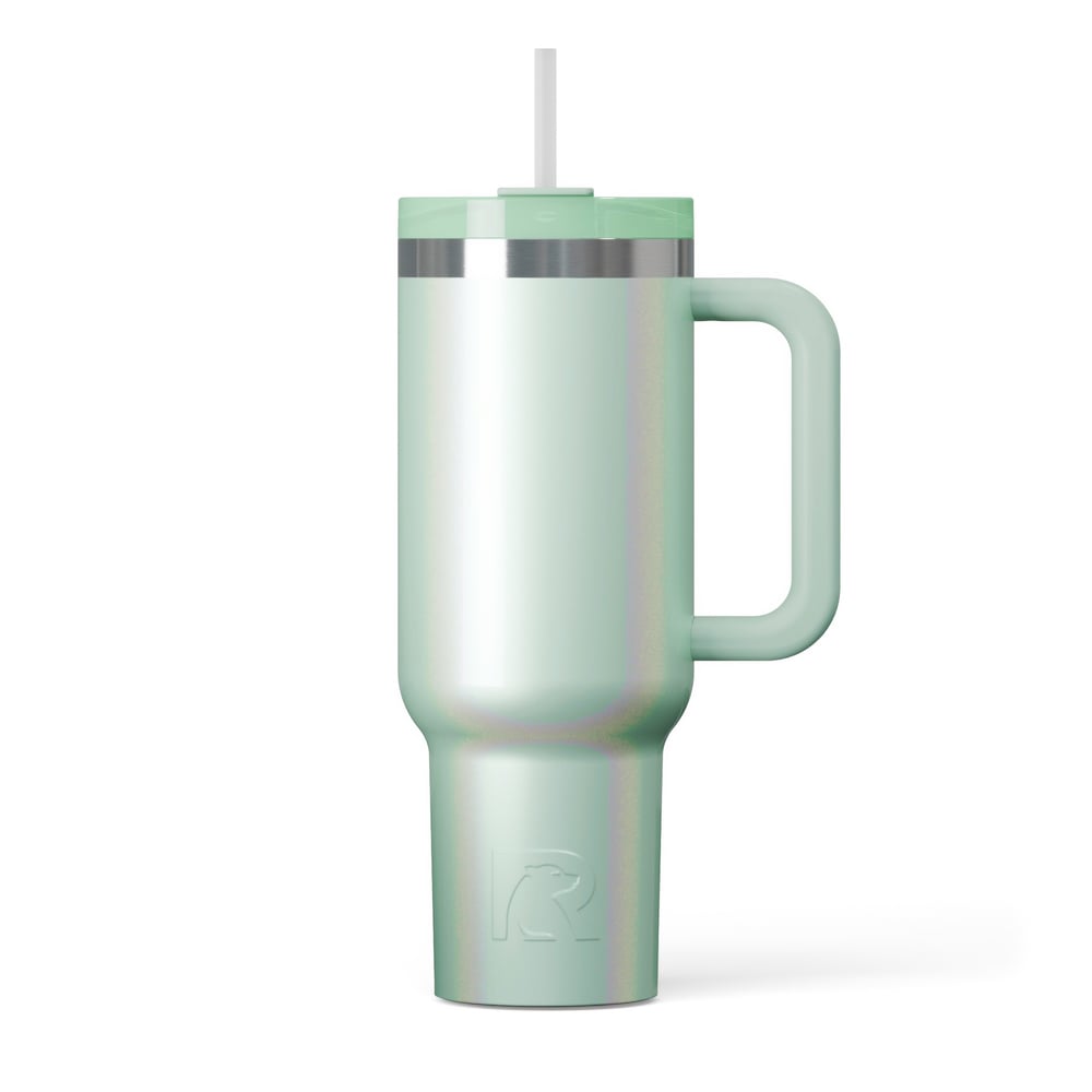 RTIC For Outdoor Road Trip Tumbler - Fresh Mint Glitter - Image 7