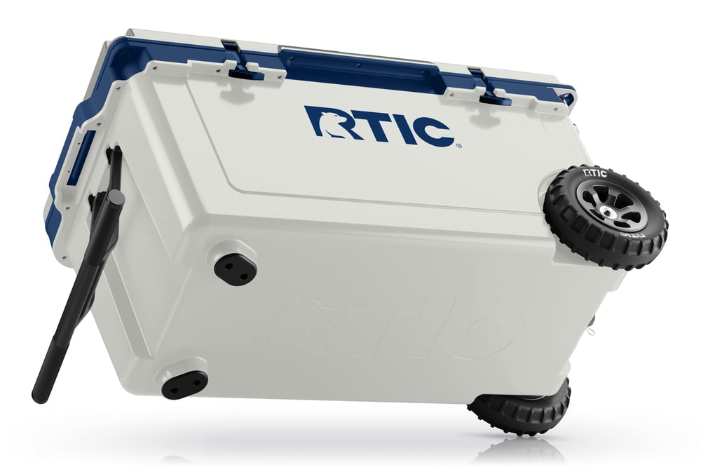 RTIC For Outdoor 72 QT Ultra-Light Wheeled Cooler - Cool Grey & Navy - Image 6