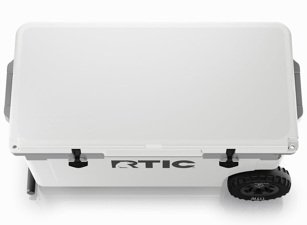 RTIC For Outdoor 72 QT Ultra-Light Wheeled Cooler - White & Grey - Image 6