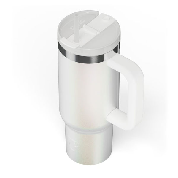 RTIC For Outdoor Road Trip Tumbler - White Glitter - Image 5