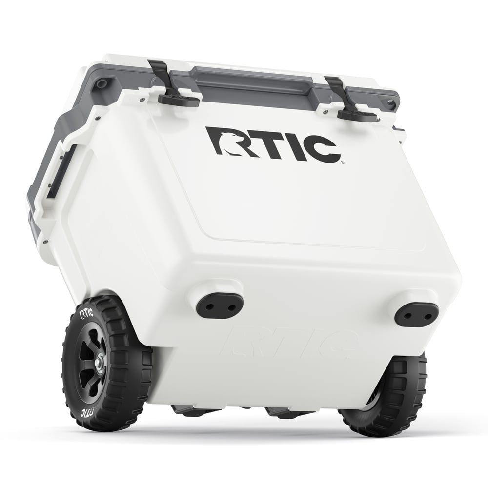RTIC For Outdoor 22 QT Ultra-Light Wheeled Cooler - White & Grey - Image 9