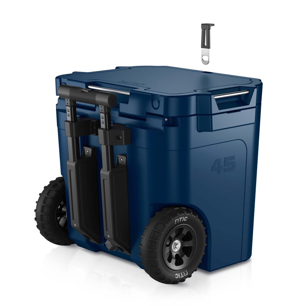 RTIC For Outdoor 45 QT Ultra-Tough Wheeled Cooler - Navy - Image 9