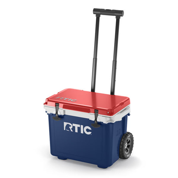 RTIC Insulated 22 QT Ultra-Light Wheeled Cooler - Patriot - Image 8