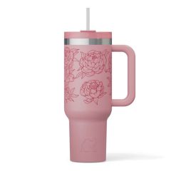 Alternative view of RTIC For Outdoor Road Trip Tumbler - Pink Peonies