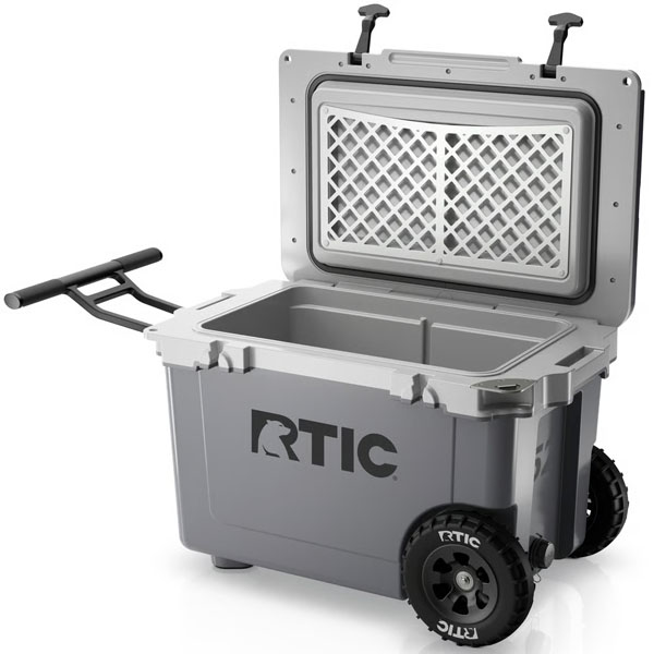 RTIC For Outdoor 52 QT Ultra-Light Wheeled Cooler - Dark Grey & Cool Grey - Image 4