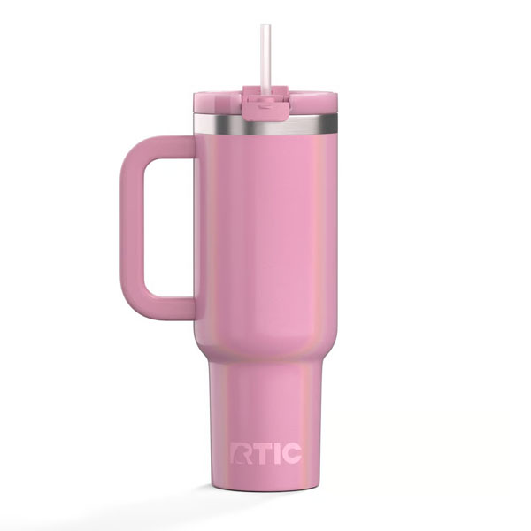 RTIC For Outdoor Road Trip Tumbler - Dusty Rose Glitter