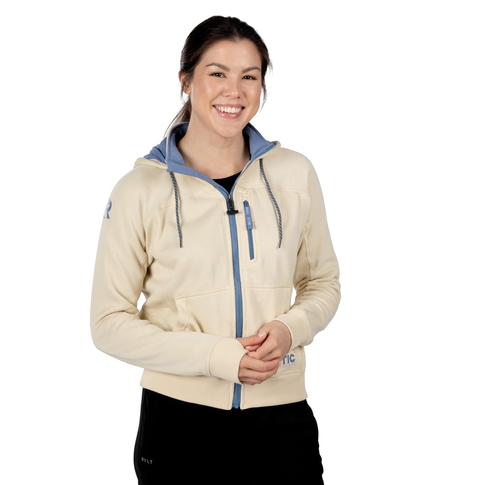 RTIC For Outdoor Women's Water-Repellent Full-Zip Hoodie-Bone - Image 3