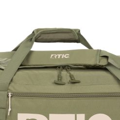 Alternative view of RTIC Insulated Road Trip Duffle Bag-Olive & Beach