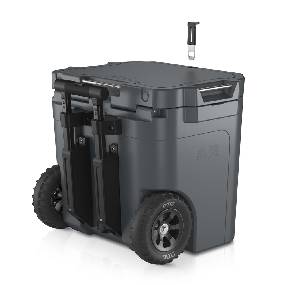 RTIC For Outdoor 45 QT Ultra-Tough Wheeled Cooler - Dark Grey - Image 9