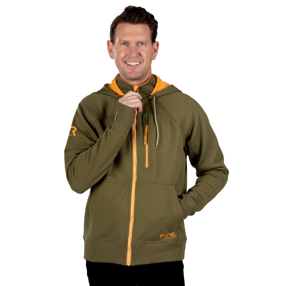 RTIC For Outdoor Men's Water-Repellent Full-Zip Hoodie-Navy - Image 5
