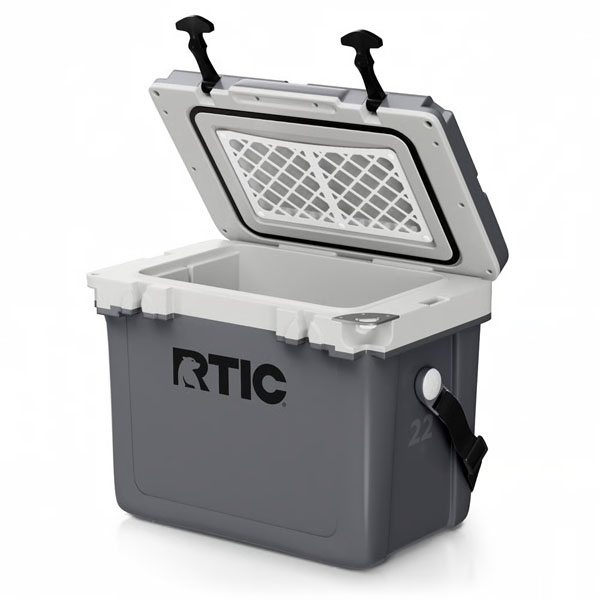 RTIC Insulated 22 QT Ultra-Light Cooler - Dark Grey & Cool Grey - Image 3