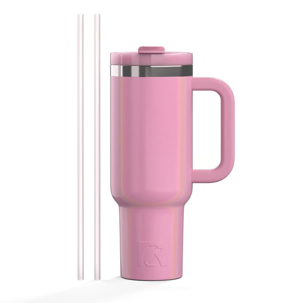RTIC For Outdoor Road Trip Tumbler - Dusty Rose Glitter - Image 7