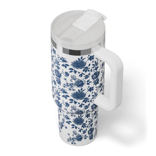 RTIC For Outdoor Road Trip Tumbler - Blue Bouquet - Image 6