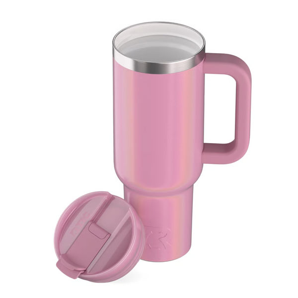 RTIC For Outdoor Road Trip Tumbler - Dusty Rose Glitter - Image 6