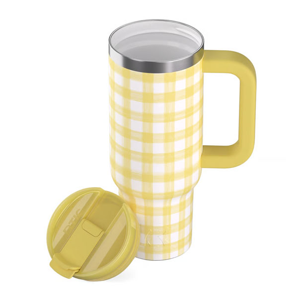 RTIC For Outdoor Road Trip Tumbler - Sunlight Gingham - Image 5