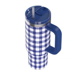 Alternative view of RTIC For Outdoor Road Trip Tumbler - Cobalt Gingham
