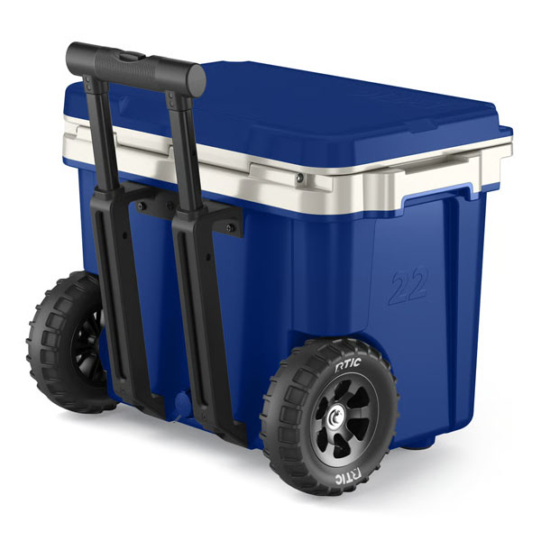RTIC For Outdoor 22 QT Ultra-Light Wheeled Cooler - Cobalt & White - Image 4