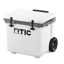 RTIC Insulated 42 QT Ultra-Light Wheeled Cooler - White & Grey