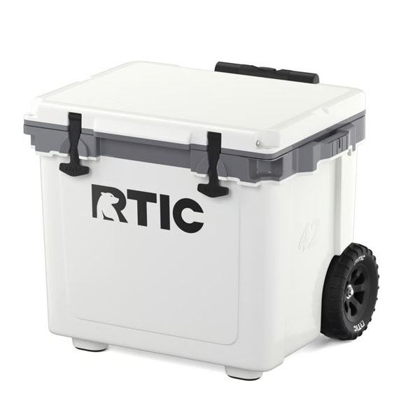RTIC Insulated 42 QT Ultra-Light Wheeled Cooler - White & Grey