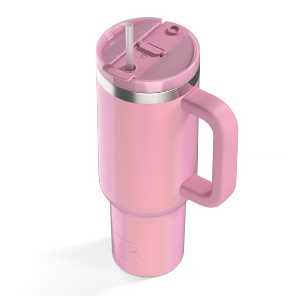 RTIC For Outdoor Road Trip Tumbler - Dusty Rose Glitter - Image 3