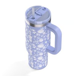 Alternative view of RTIC For Outdoor Road Trip Tumbler - Periwinkle Bouquet