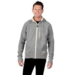 RTIC For Outdoor Men's Water-Repellent Full-Zip Hoodie-Granite
