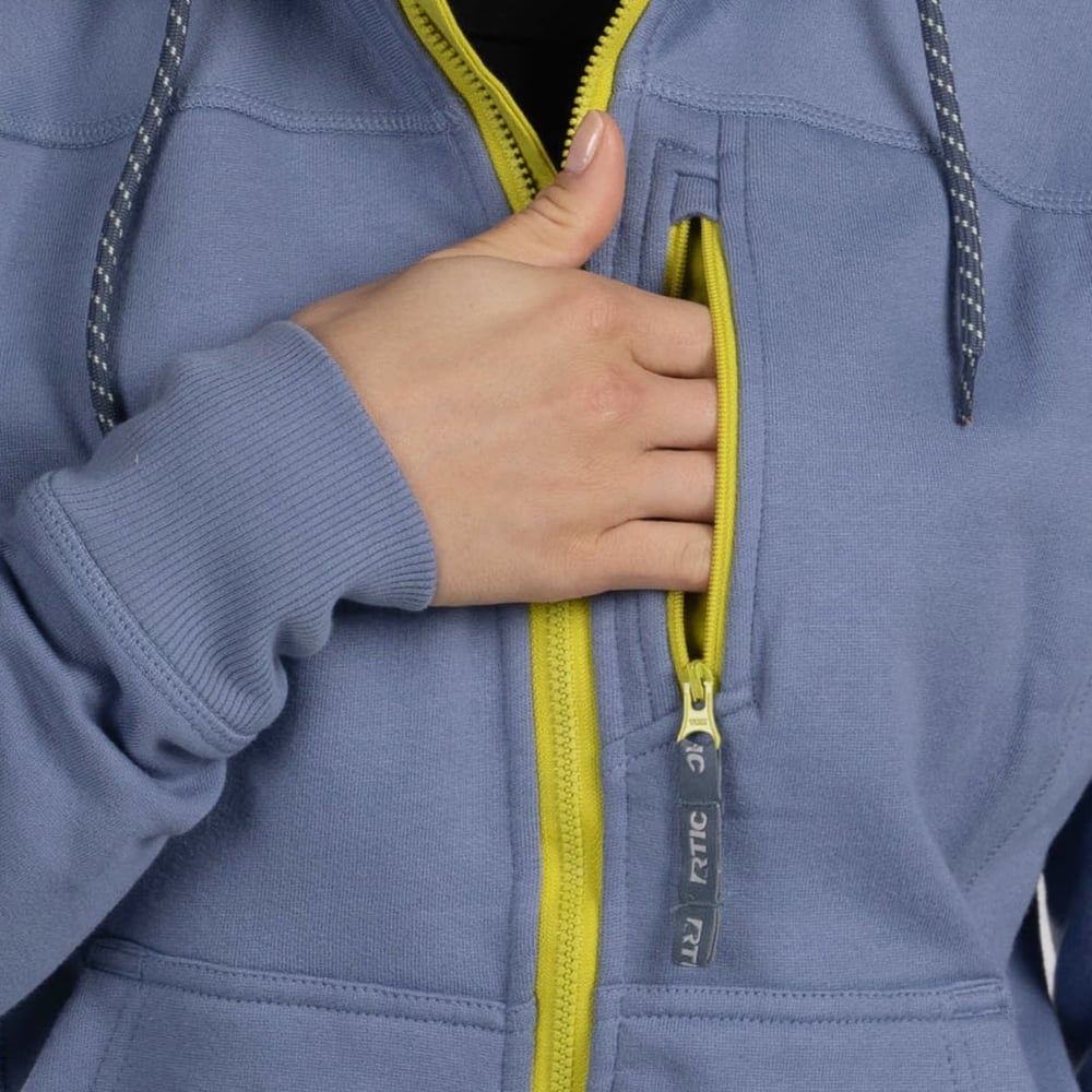 RTIC For Outdoor Women's Water-Repellent Full-Zip Hoodie-Cobalt - Image 3