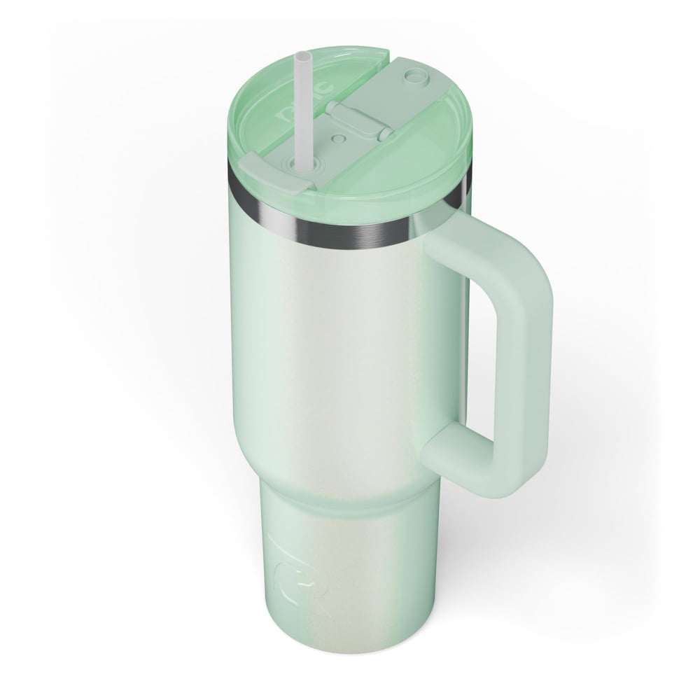 RTIC For Outdoor Road Trip Tumbler - Fresh Mint Glitter - Image 4