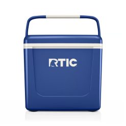 Alternative view of RTIC Insulated 8 QT Road Trip Personal Cooler - Cobalt & White