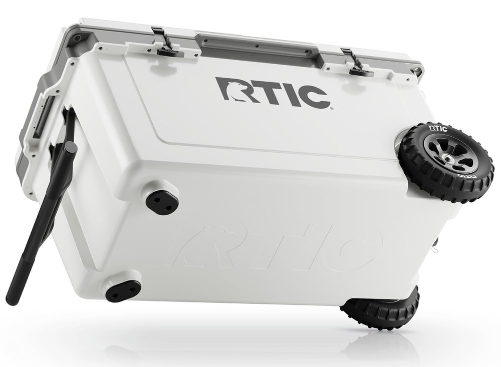 RTIC For Outdoor 72 QT Ultra-Light Wheeled Cooler - White & Grey - Image 5