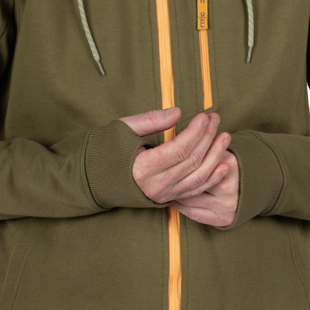 RTIC For Outdoor Men's Water-Repellent Full-Zip Hoodie-Navy - Image 4