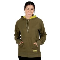 Alternative view of RTIC Insulated Water-Repellent Pullover Hoodie - Athletic Fit - Olive