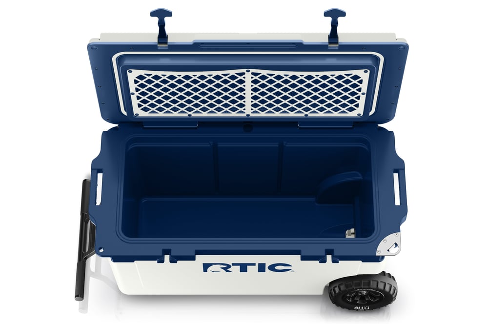 RTIC For Outdoor 72 QT Ultra-Light Wheeled Cooler - Cool Grey & Navy - Image 7
