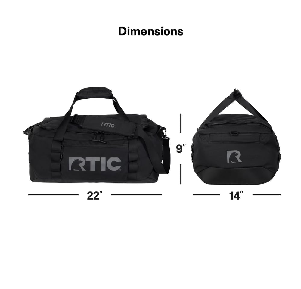 RTIC For Outdoor Road Trip Duffle Bag-Olive & Beach - Image 9