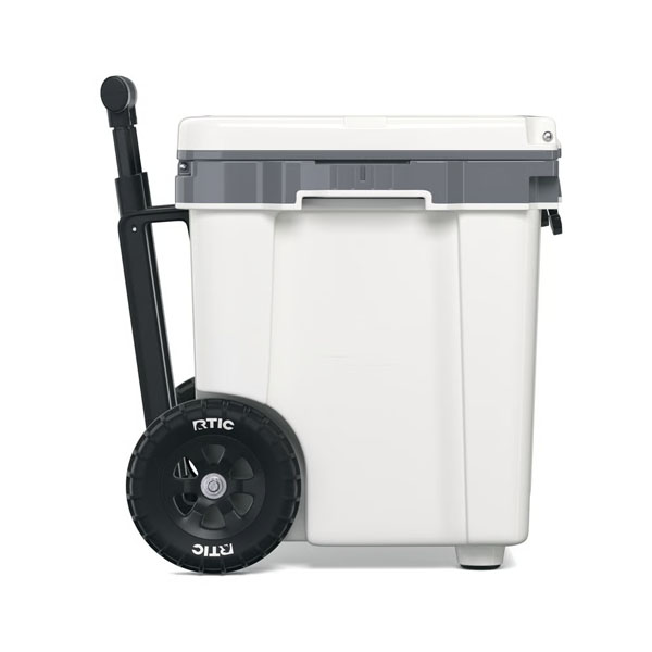 RTIC Insulated 42 QT Ultra-Light Wheeled Cooler - White & Grey - Image 5