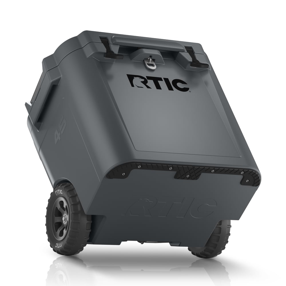 RTIC For Outdoor 45 QT Ultra-Tough Wheeled Cooler - Dark Grey - Image 6