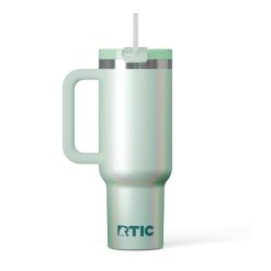 RTIC For Outdoor Road Trip Tumbler - Fresh Mint Glitter