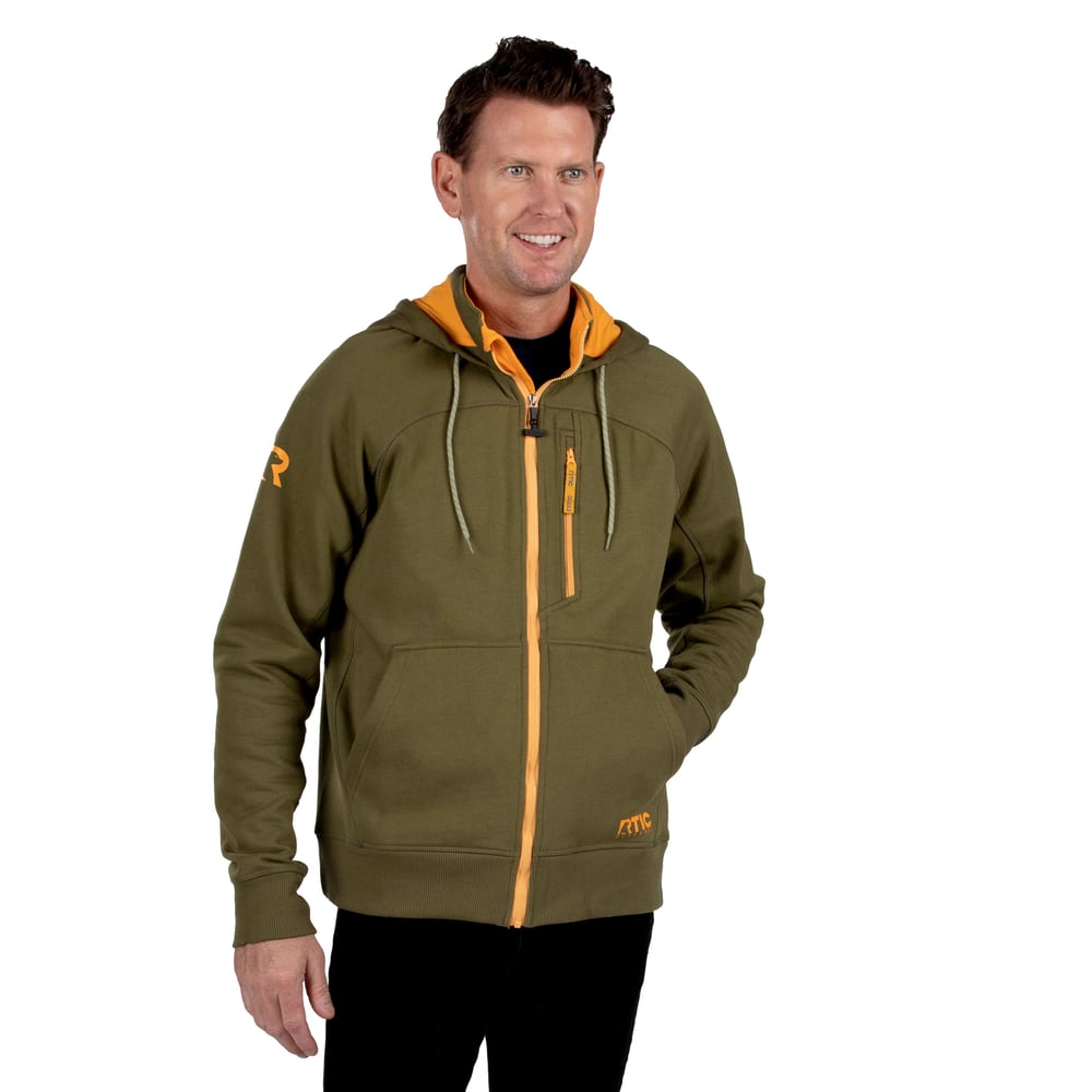 RTIC For Outdoor Men's Water-Repellent Full-Zip Hoodie-Navy - Image 3