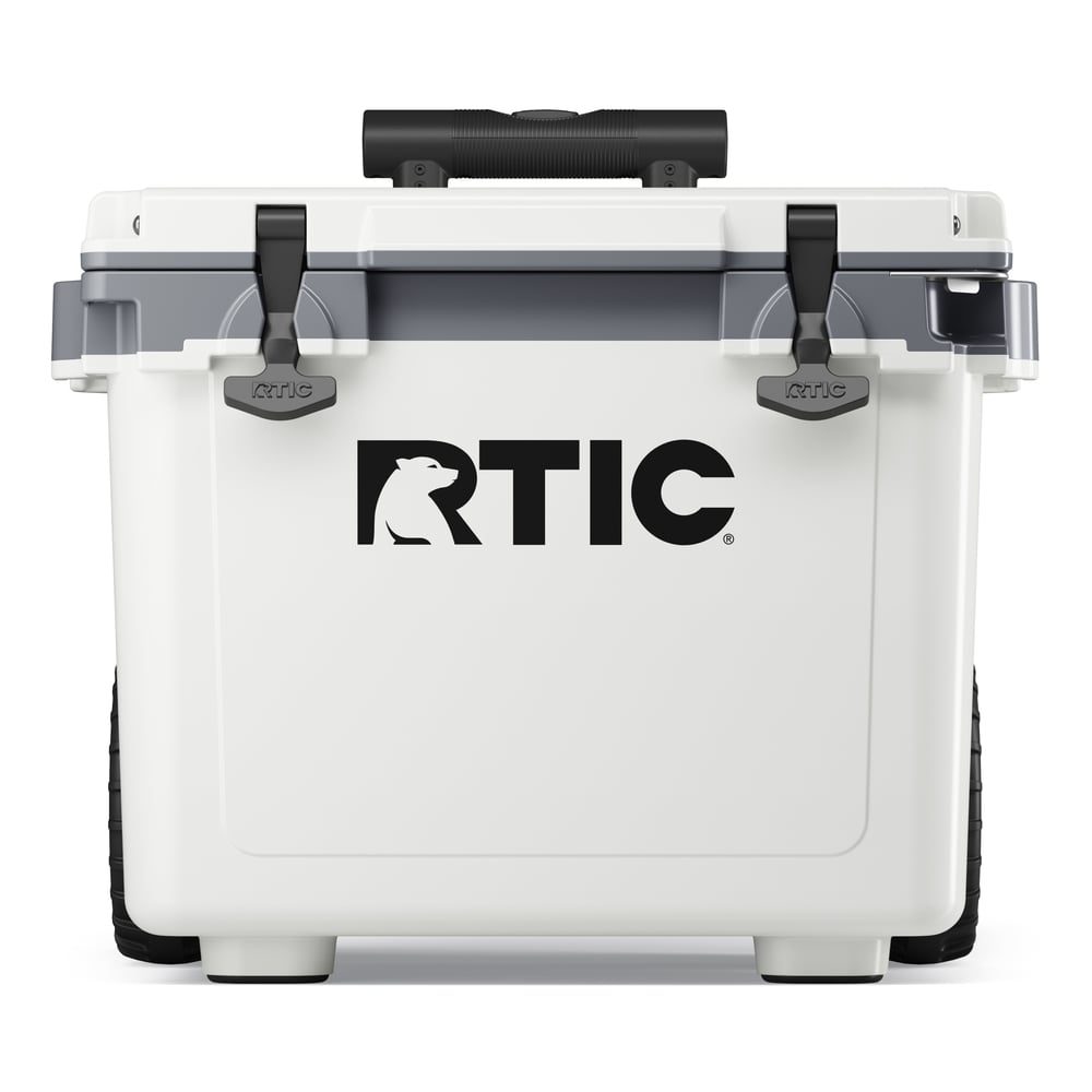 RTIC For Outdoor 22 QT Ultra-Light Wheeled Cooler - White & Grey - Image 5